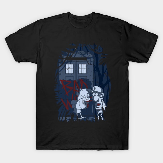 Bad wolf in Gravity Falls T-Shirt by GretonzaTeg